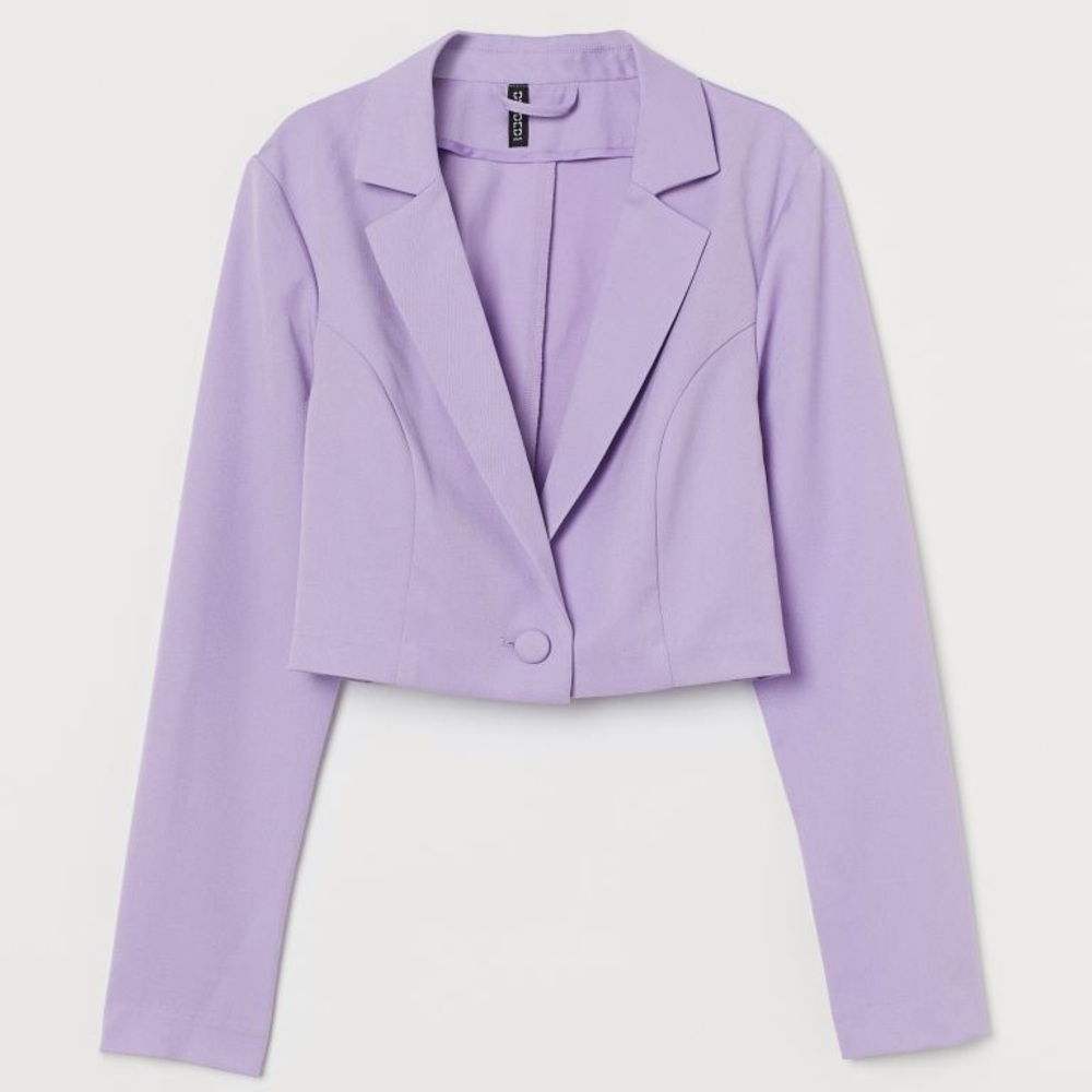 H&M Lavender Cropped Blazer